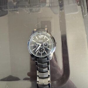 Fossil Black and Silver Men's Watch